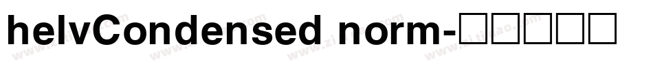 helvCondensed norm字体转换